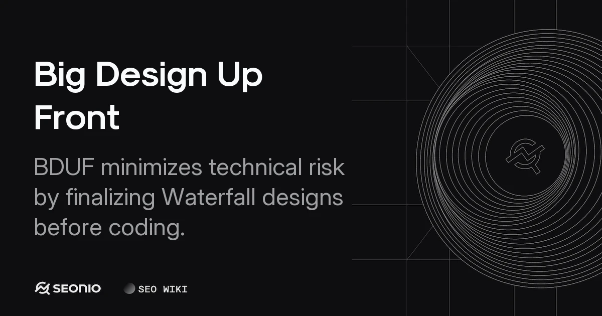 Big Design Up Front: Methodology and Best Practices