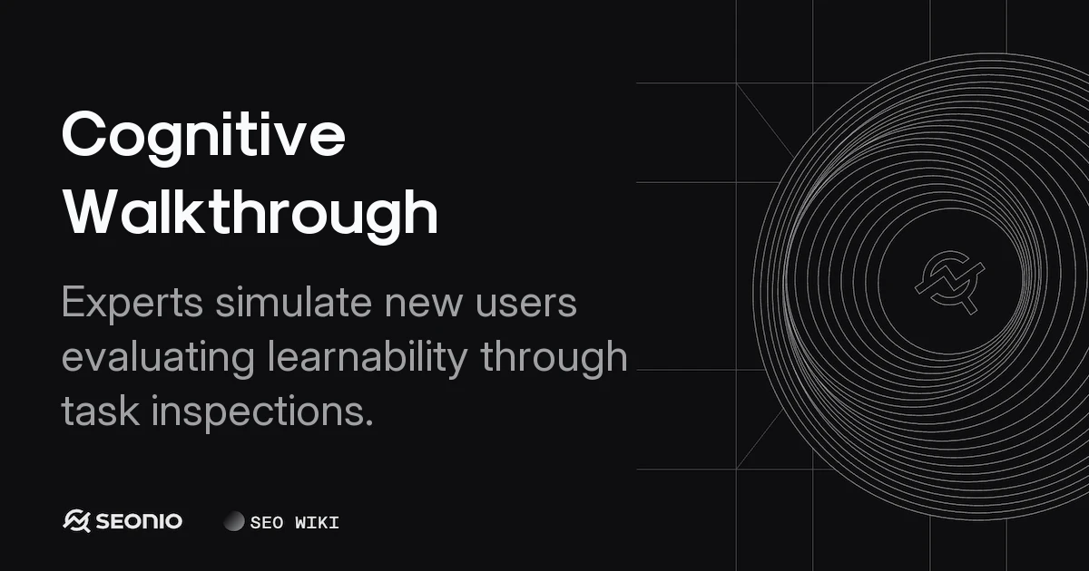 Cognitive Walkthrough: Evaluating System Learnability