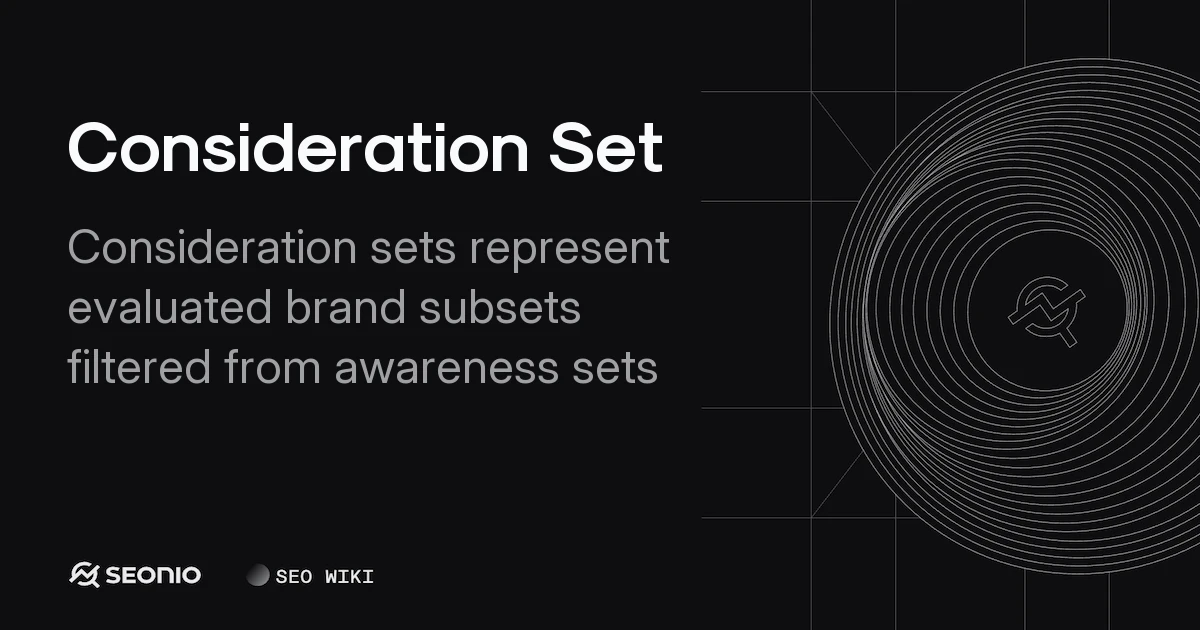 Consideration Set: Definition, Heuristics & Process