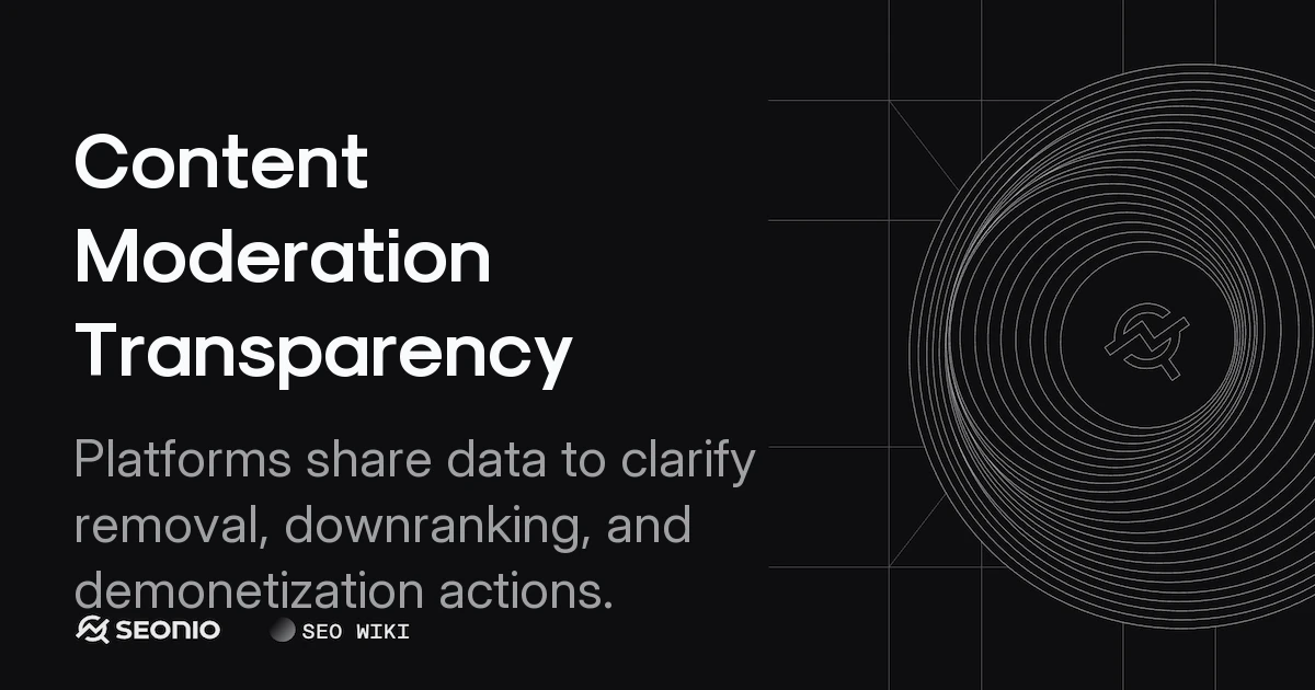 Content Moderation Transparency: Policy & Enforcement