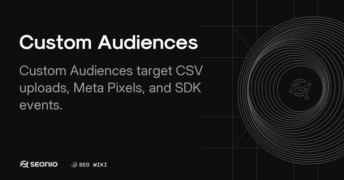 Custom Audiences: Definition, Setup, & Best Practices