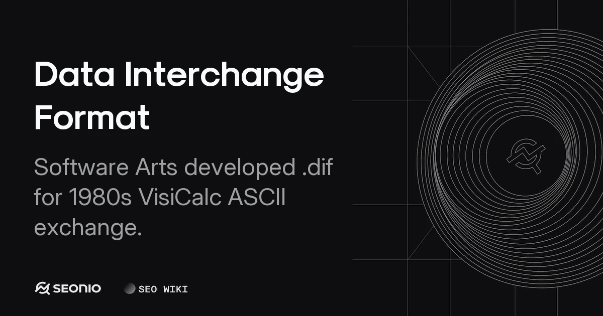 Data Interchange Format: Spreadsheet Exchange & Usage