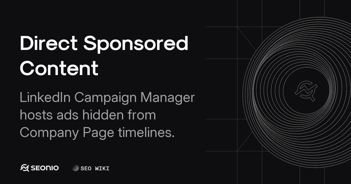Direct Sponsored Content: LinkedIn Guide & Specs