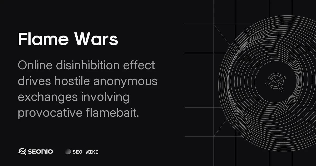 Flame Wars: Causes, Evolution, and Crisis Management