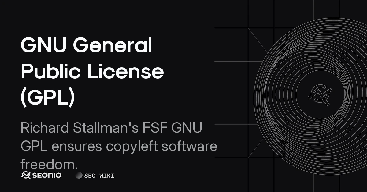 GNU General Public License (GPL): Principles and Usage