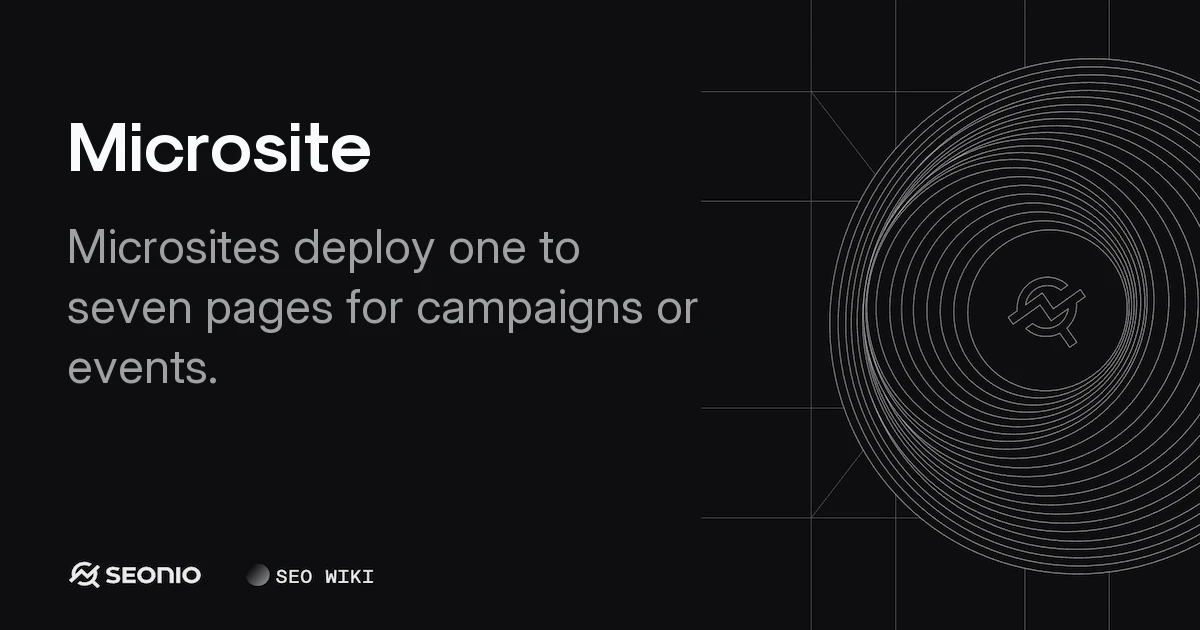 Microsite: Definition, Strategy & Best Practices