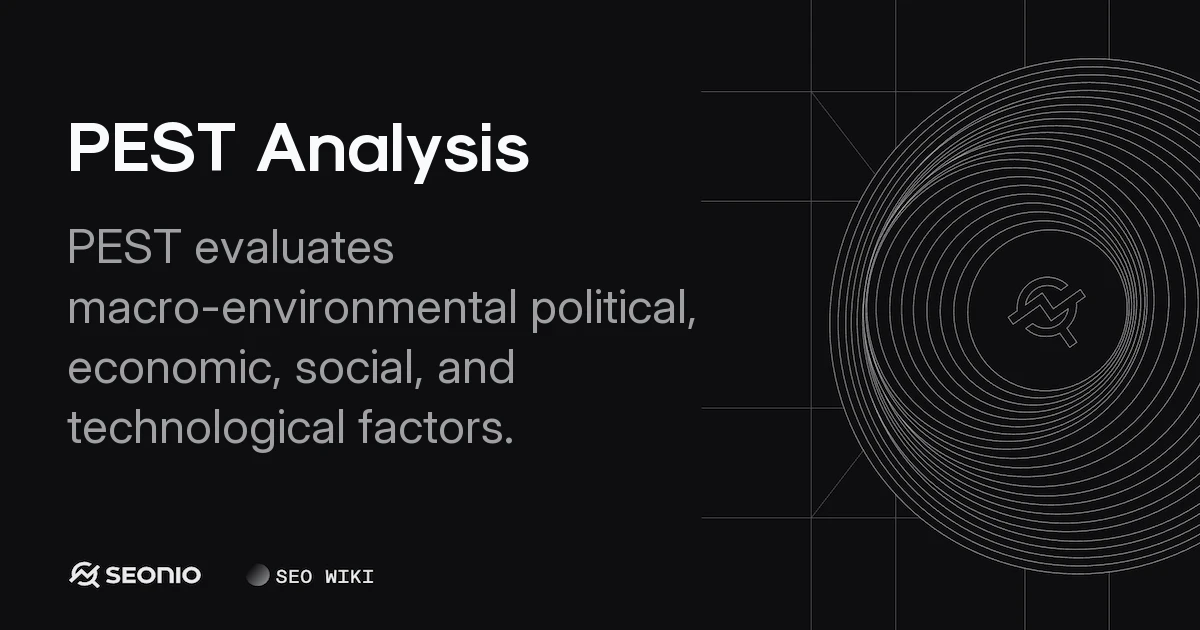 PEST Analysis: Framework, Components & Strategic Use