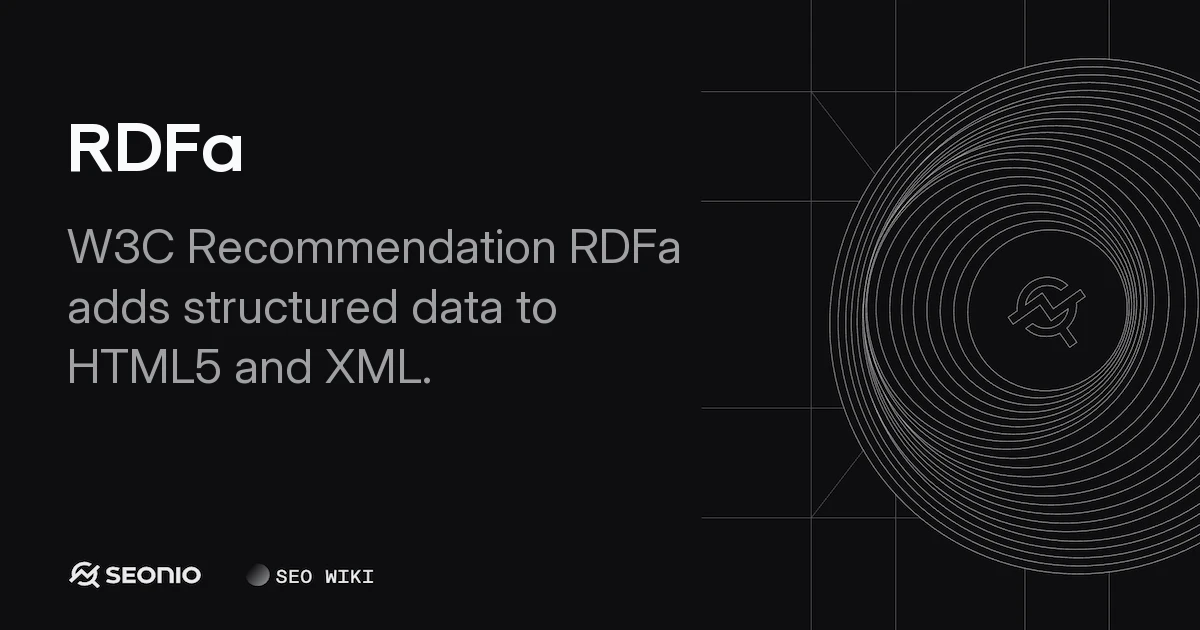 RDFa: Implementing Structured Data in HTML Documents