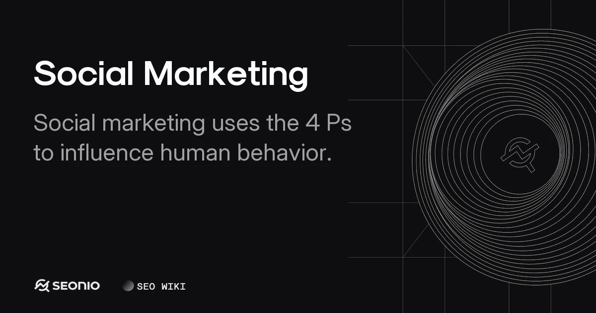 Social Marketing: Definition, Principles & Framework