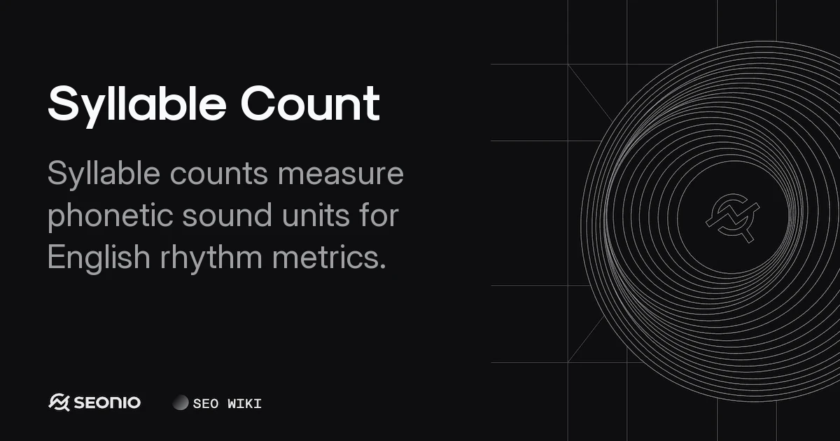 Syllable Count: Definition, Calculation, and Usage