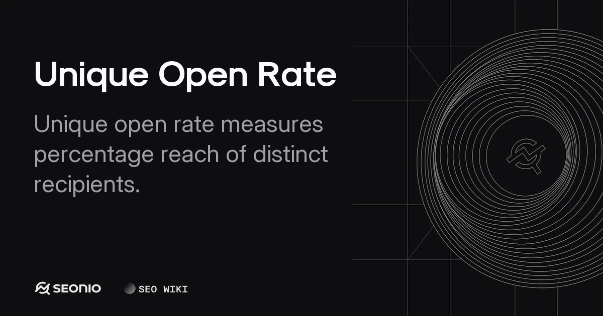 Unique Open Rate: Definition, Calculation & Usage